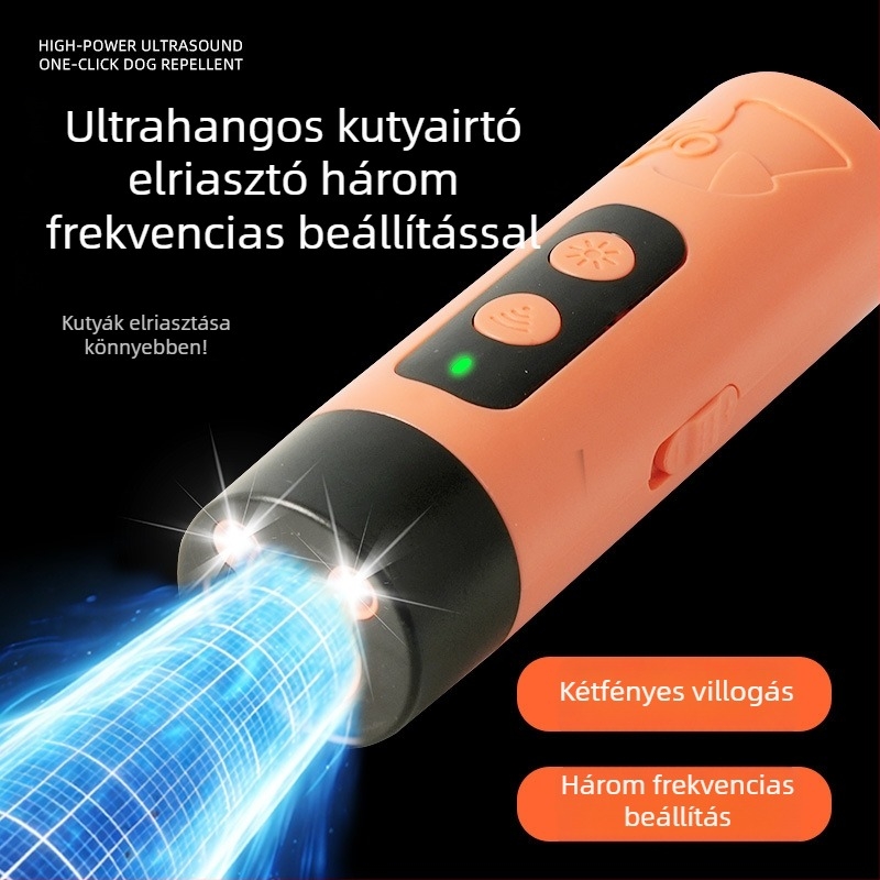 Ultrahangos kutyariasztó kültéri edzéshez – ugatás elleni védelem, önvédelem, nagytestű kutyák számára.