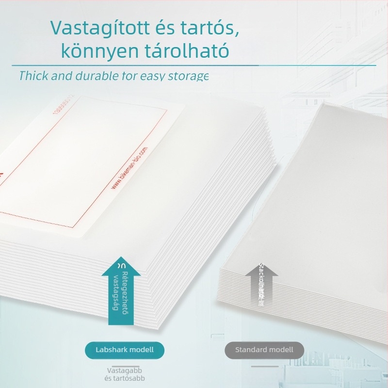 Laboratóriumi ziplock mintavételi zacskók, önzáródó, vastagított műanyag, kör alakú formájú, mindennapi használatra