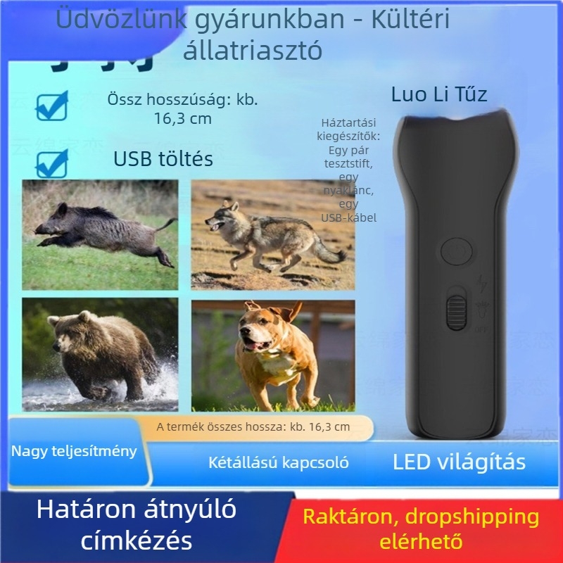 Kézi vadállatriasztó készülék — hordozható műanyag, univerzális használat, Cloud Cotton Home Love márka