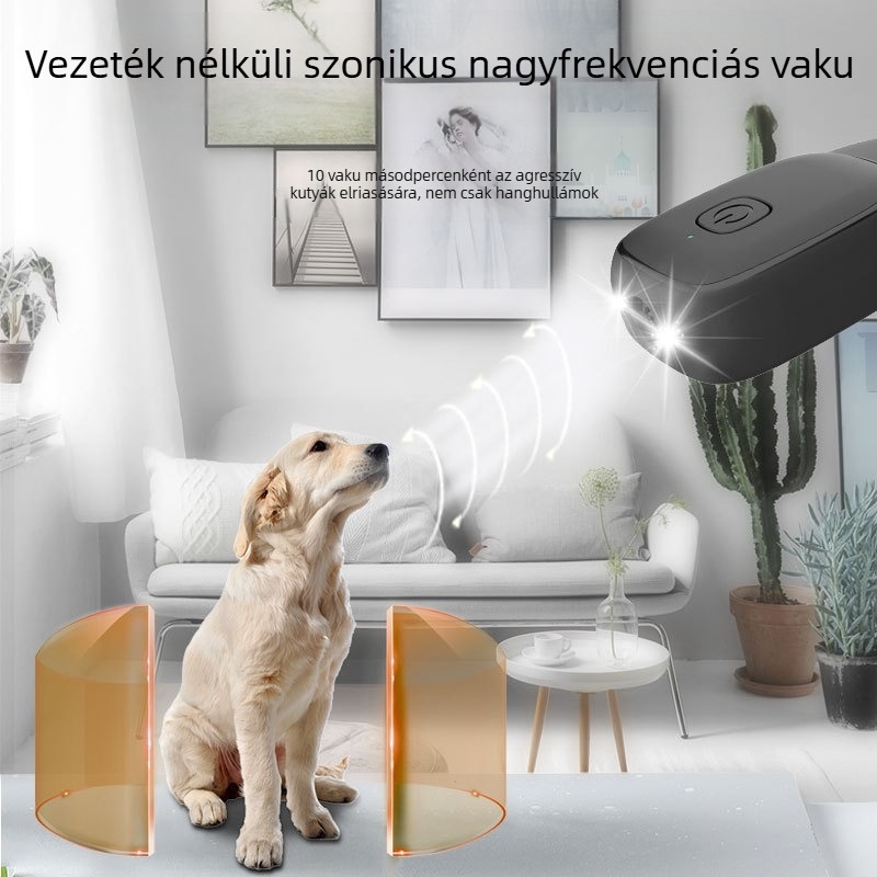 Pamper Smart mini hordozható ultrahangos kutya ugatás elleni készülék, automatikus
