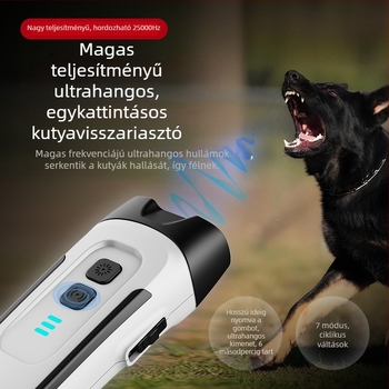 Ultrahangos kutyariasztó, hordozható, műanyag kivitel, általános használat