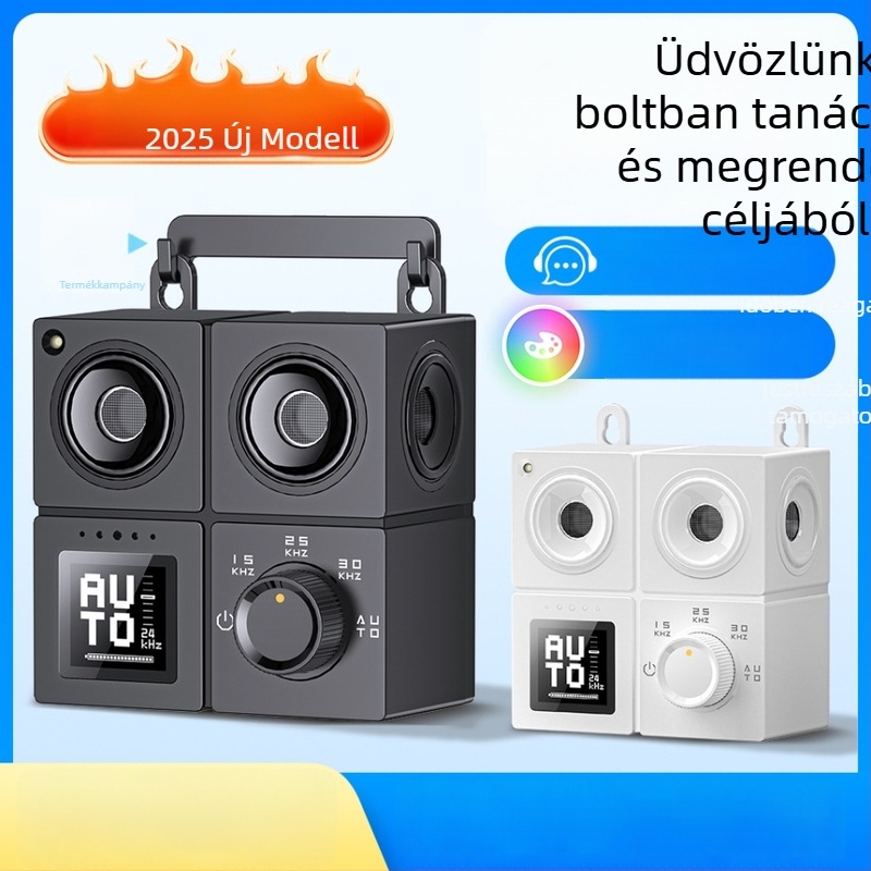 4 fejű ultrahangos kutyariasztó beltéri és kültéri használatra, villogó színű kijelzővel, nagy teljesítmény, hosszú üzemidő — Márka: Aipaiduo; Anyag: műanyag; Univerzális alkalmazhatóság; Saját márka engedélyezett: Igen