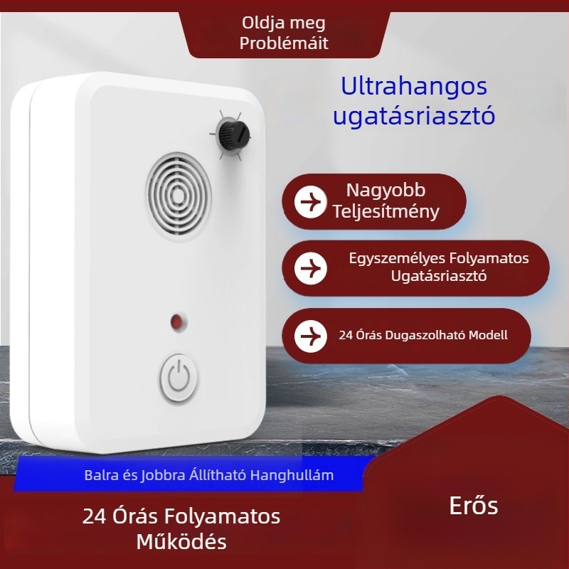Ultrahangos ugatás elleni készülék üzletek és villák számára, zajcsökkentő a szomszédok nyugalmáért