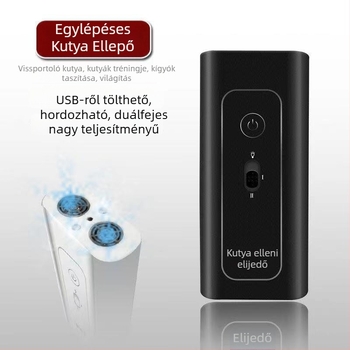 Ultrahangos kutyariasztó, újratölthető, nagy teljesítmény, ABS műanyag, általános használatra, Little moxa monkey