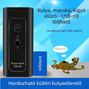 Ultrahangos kutyariasztó, újratölthető, nagy teljesítmény, ABS műanyag, általános használatra, Little moxa monkey