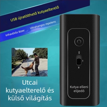 Ultrahangos kutyariasztó, újratölthető, nagy teljesítmény, ABS műanyag, általános használatra, Little moxa monkey