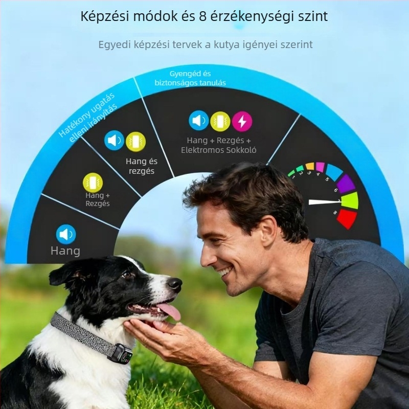 RPet anti-bark elektronikus edzőnyakörv kutyáknak – ABS anyag