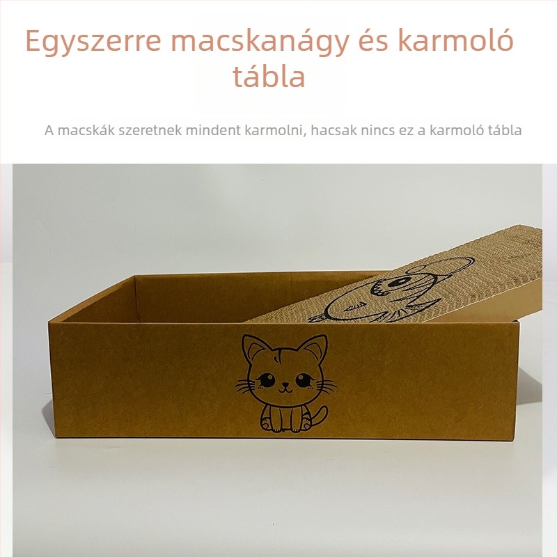 Macskafészek és kaparó játék — papírból készült, kaparás- és kopásálló, macskák számára, kategória: fészkek és ketrece
