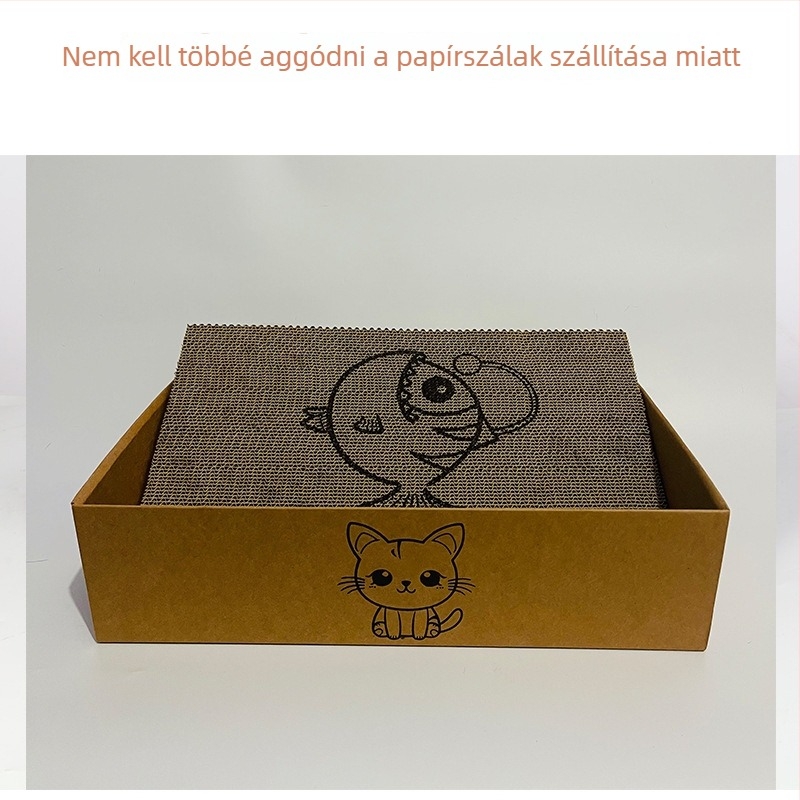 Macskafészek és kaparó játék — papírból készült, kaparás- és kopásálló, macskák számára, kategória: fészkek és ketrece