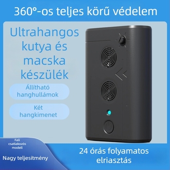Kettős ultrahangos ugatásmegállító és kutya-edzés eszköz – műanyag, univerzális, neutrális márka, saját márka engedélyezett