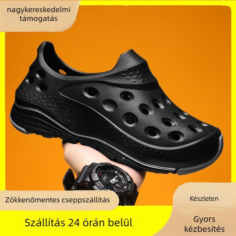 Férfiaknak szandál EVA felső- és talpanyaggal, lélegző, zárt orrú, slip-on