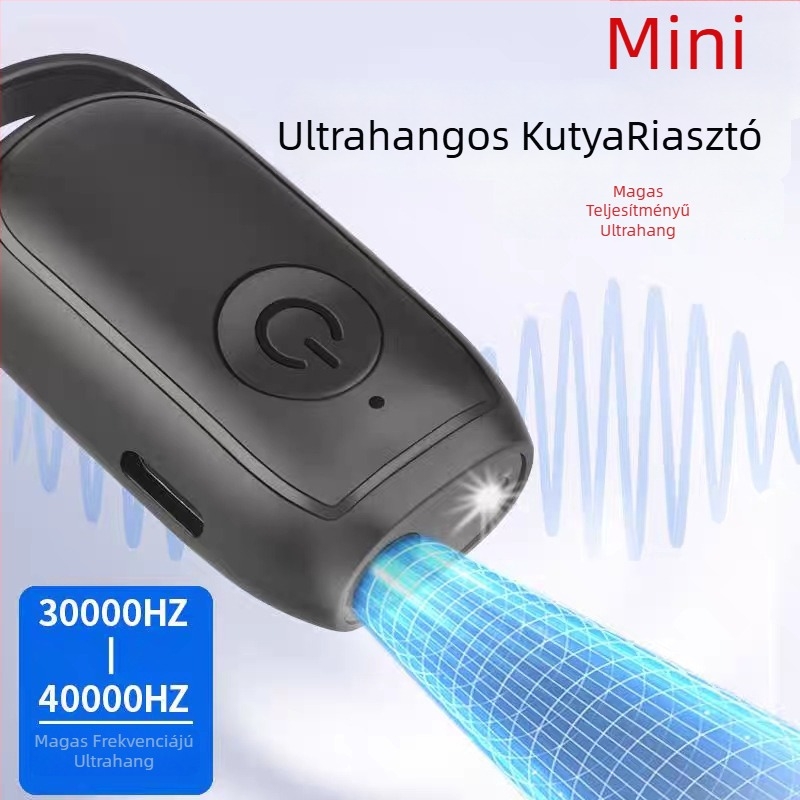 Ultrahangos kutya-riasztó – nagy teljesítményű, hosszú hatótávolságú edzés és ugatás elleni eszköz, ABS