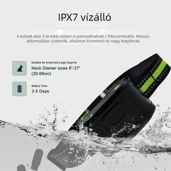 Műanyagból készült Bluetooth GPS kutyanyakörv, kettő az egyben, távirányítós ugatásmegállító, elektronikus kerítés, tréner