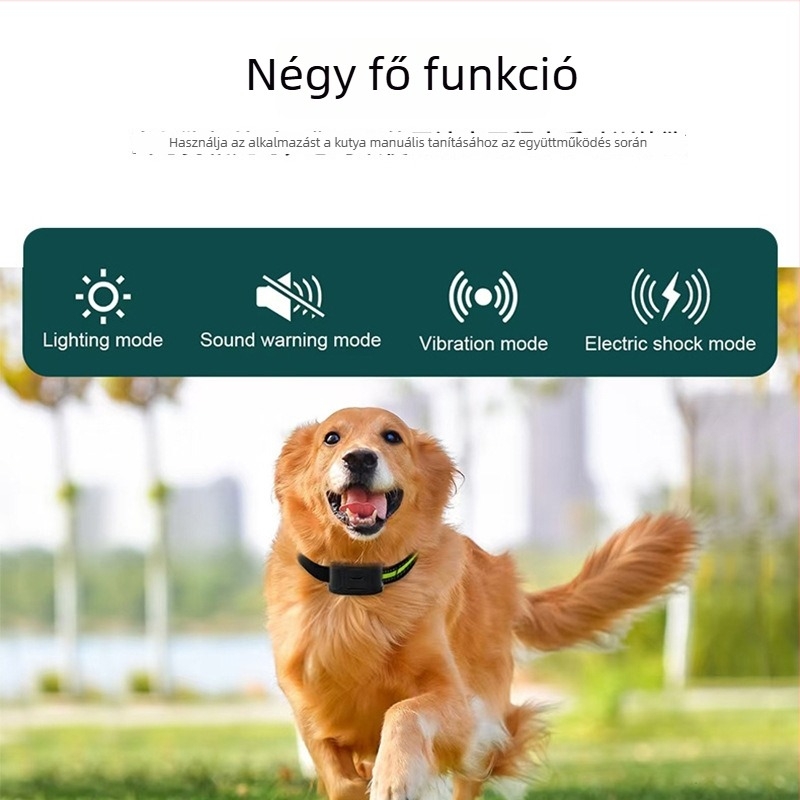 Műanyagból készült Bluetooth GPS kutyanyakörv, kettő az egyben, távirányítós ugatásmegállító, elektronikus kerítés, tréner