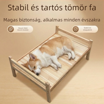 Beltéri macskafészek, levehető és mosható huzat, légáteresztő és meleg, minden évszakra, fa keretű