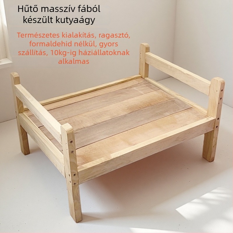 Beltéri macskafészek, levehető és mosható huzat, légáteresztő és meleg, minden évszakra, fa keretű