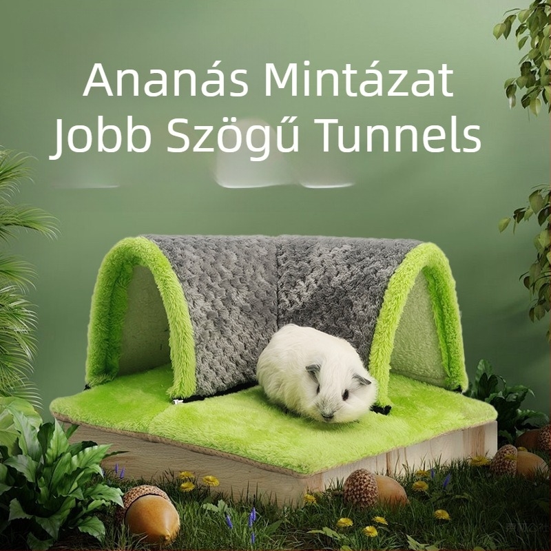Hamster alagút odú — kerek formájú, rajzfilmszerű stílus, beltéri használat, vízálló