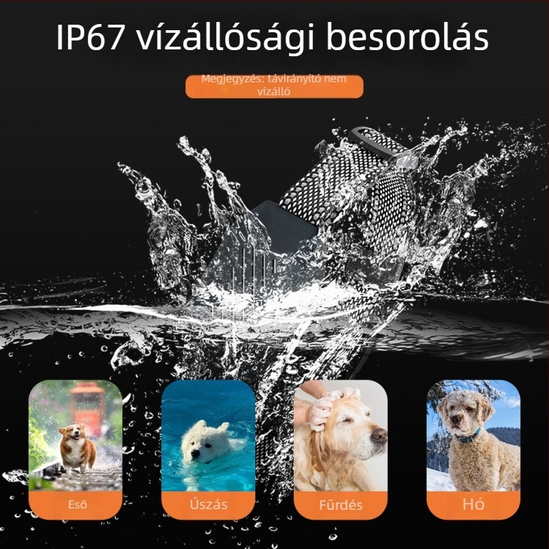 Pupopan kutya edzőnyakörv ABS anyaggal, három edzésmóddal