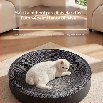 Extra nagy macska kaparó deszka integrált macskafészekkel