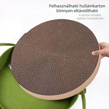 Turtle macskaágy fészek levehető hullámos karcolócédla, filc + hullámos papír, macska odú, márka doglemi