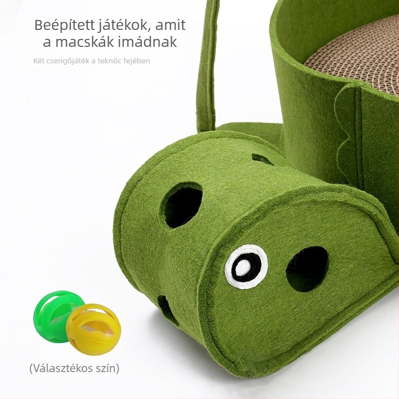Turtle macskaágy fészek levehető hullámos karcolócédla, filc + hullámos papír, macska odú, márka doglemi