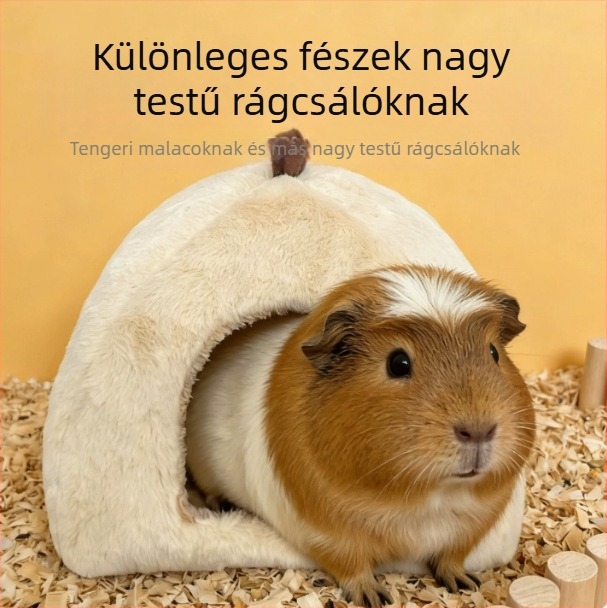 Téli meleg pamut házikó kisállatok számára — belső használatra, hörcsögök és csincsillák számára