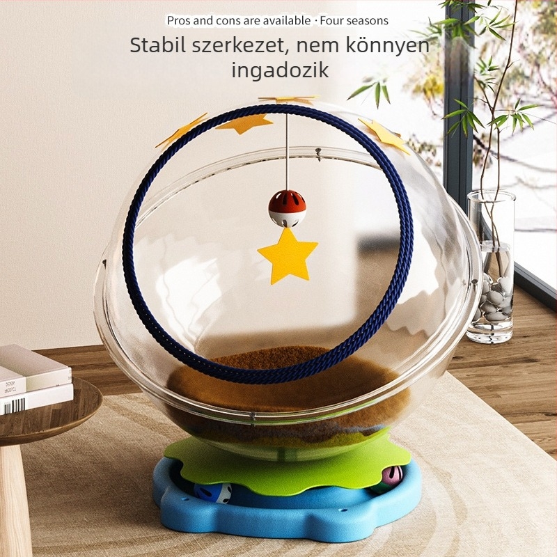 Űr-kapszula macskafészek, PET anyag, minden évszakban használható, macskáknak, melegen tart