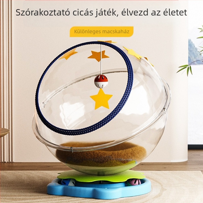 Űr-kapszula macskafészek, PET anyag, minden évszakban használható, macskáknak, melegen tart