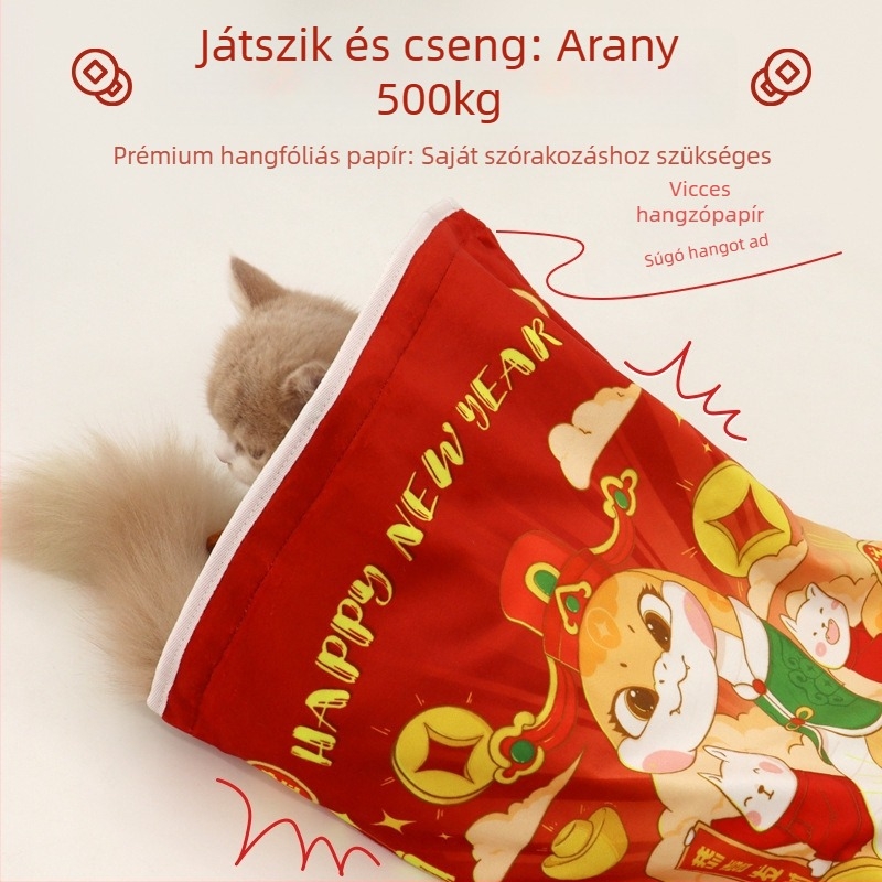 Macska barlangágy plüssből — meleg, félzárt kialakítású, beltéri használatra, alkalmas ragdoll macskáknak