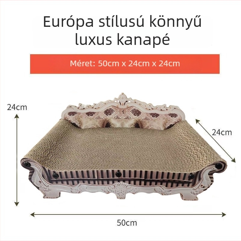 Macska fotel karcoló lappal – csúszásmentes, kopásálló, nem bomlik, hullámkarton