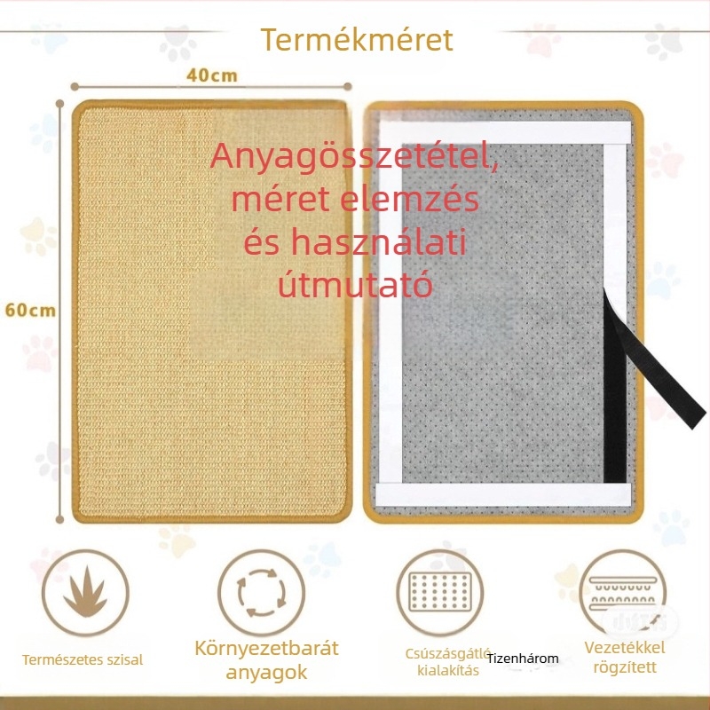 Macska kaparó párna - sziszál, kopásálló, pastoral stílus, termékkód Y02540, doboz 100