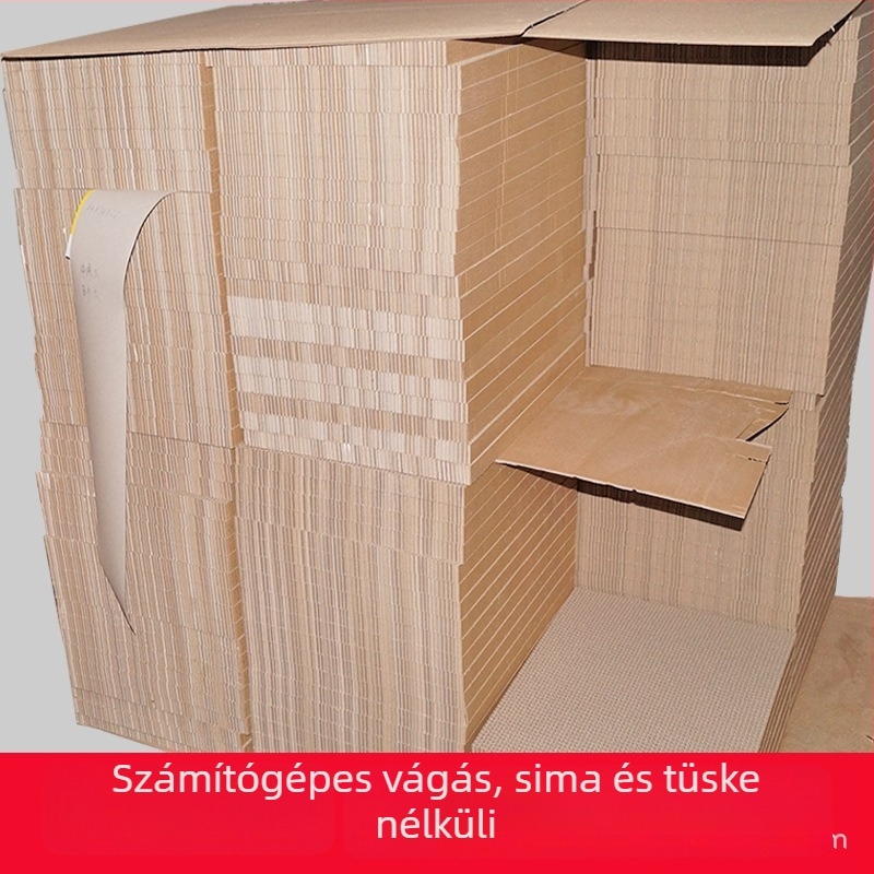 Macska karmoló deszka – hullámkarton, egyszerű stílus