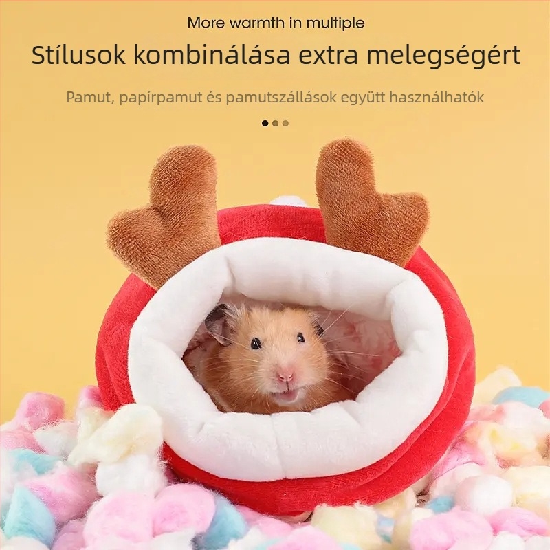 Hamster téli fészek meleg pamut ágyneművel (Brand: Friendly; Category: Pet food utensils; Material: Other)