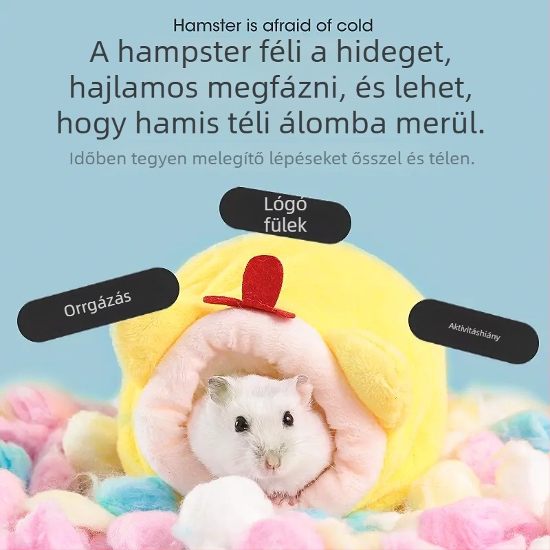 Hamster téli fészek meleg pamut ágyneművel (Brand: Friendly; Category: Pet food utensils; Material: Other)