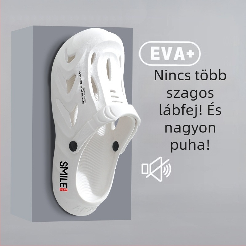Férfi EVA szandál zárt lábujjjal, elasztikus pánttal, vulkanizált talppal