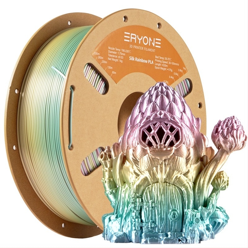 PLA 3D nyomtatáshoz filament – kerek keresztsz szerzet, 1,75 mm, 330 m tekercs, Eryone márka, selymes felület