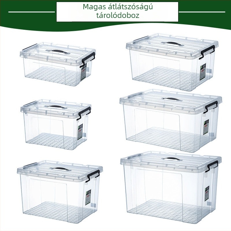 Fedéllel ellátott tároló doboz - műanyag, modell 1851, kapacitás 300 ml alatt, kézben vihető