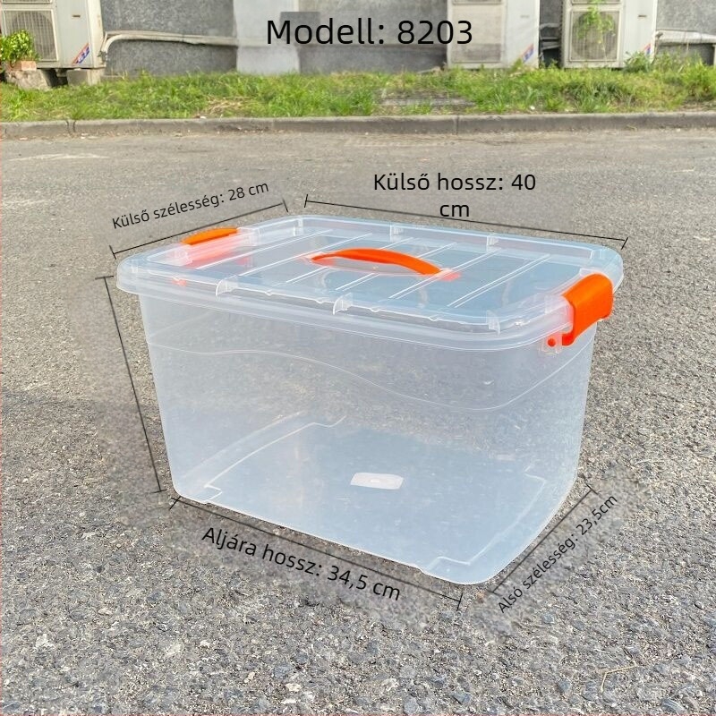 Fedéllel ellátott tároló doboz - műanyag, modell 1851, kapacitás 300 ml alatt, kézben vihető