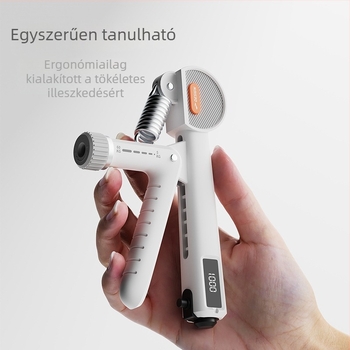 Elektronikus fogóedző készülék – gripper, márka Yili six or eight, PP anyag, 60 kg ellenállás, egészségügyi masszázs és fitnesz.