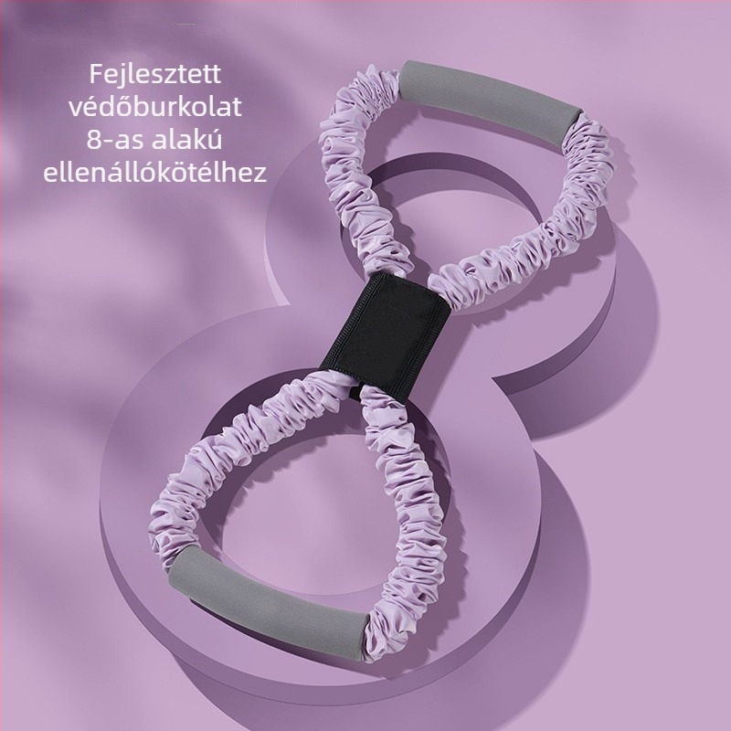 Hátnyújtó készülék ellenállás-kötéllel – TPE/Latex anyag, otthoni fitnesz felszerelés