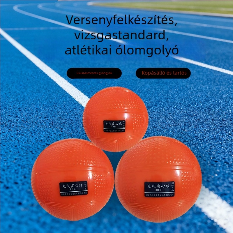 Iskolai atlétikához használható felfújható gumilabda – edzésre és versenyre