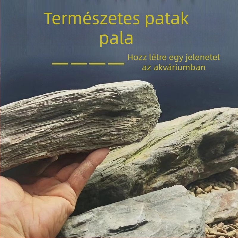 Akvarisztikai díszkövek – vékony szeletek, teknős napozóplatform, akvariumi dekoráció