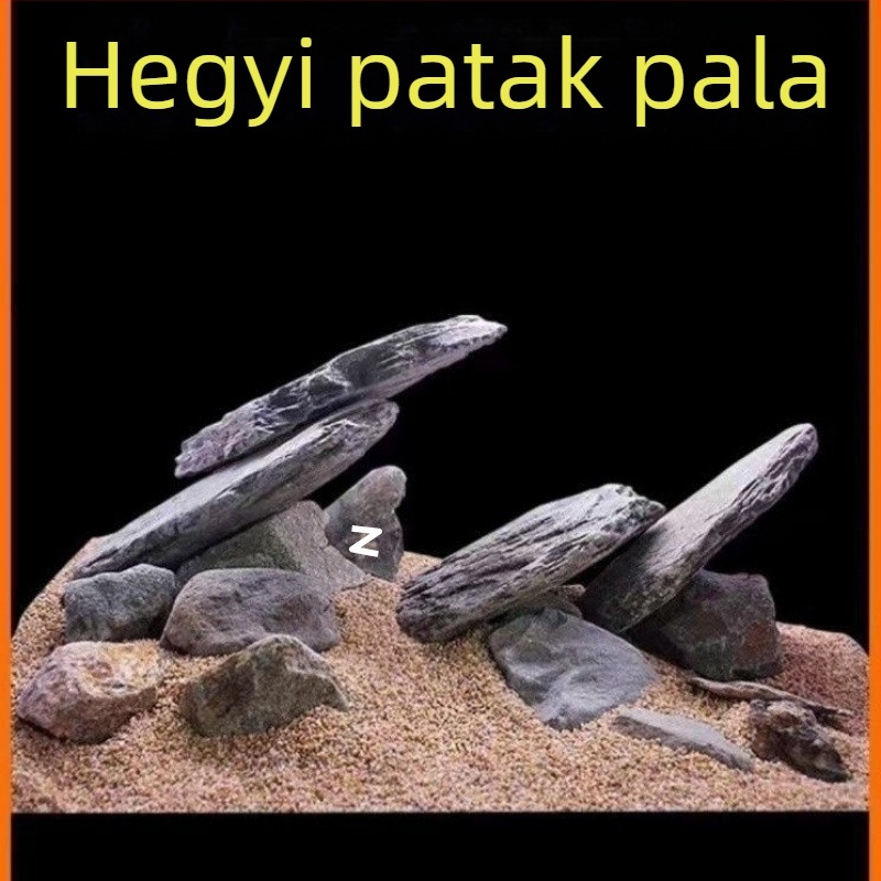 Akvarisztikai díszkövek – vékony szeletek, teknős napozóplatform, akvariumi dekoráció