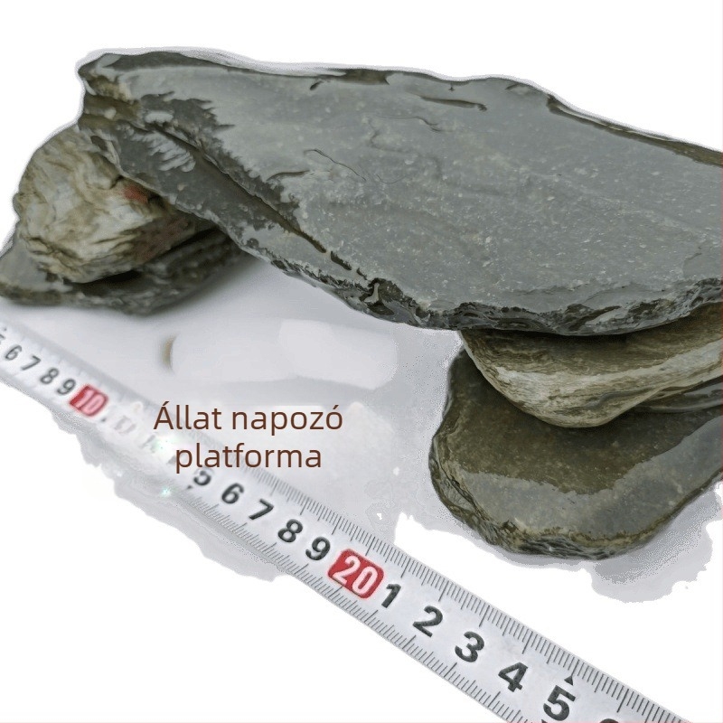 Akvarisztikai díszkövek – vékony szeletek, teknős napozóplatform, akvariumi dekoráció