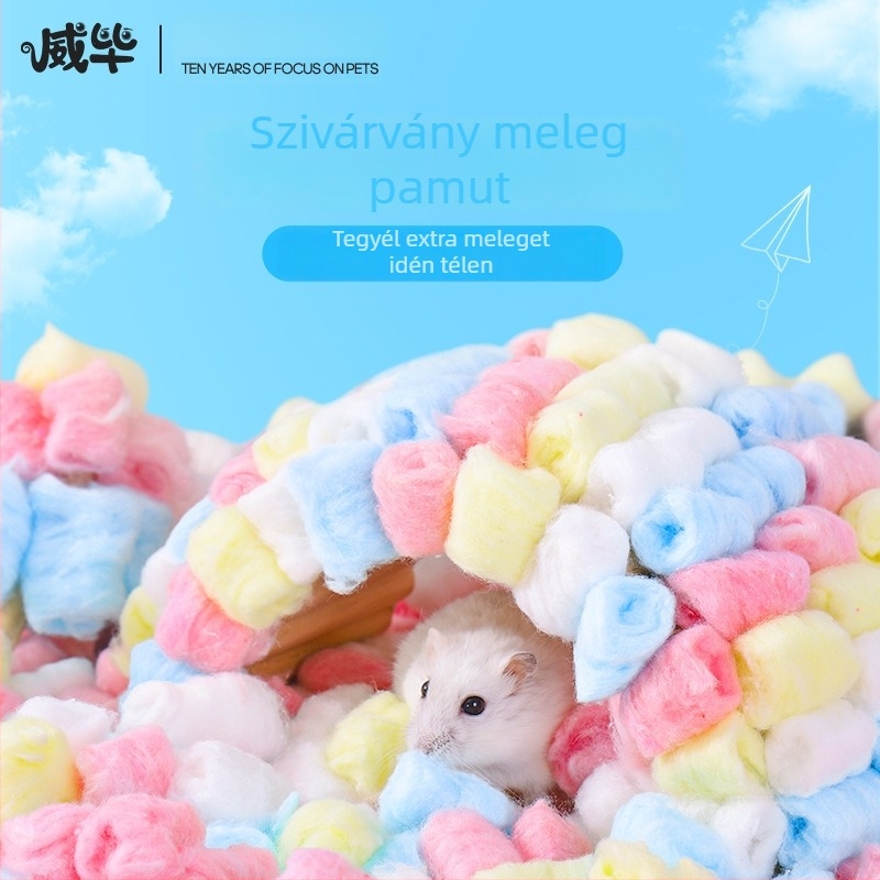 Weibi pamut fészek kisállatoknak – téli pamut alvóhely