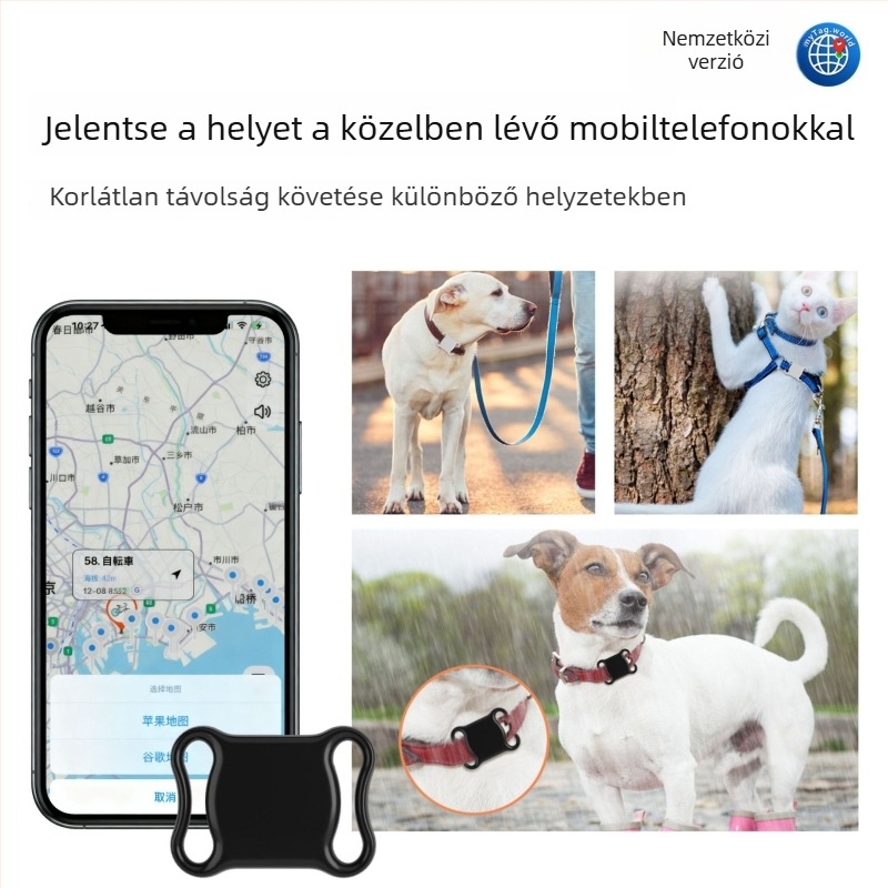 Duál rendszerű mágneses helymeghatározó GPS-szel és Bluetooth-kel (Akkumulátor kapacitás: 220, Tömeg: 20 g, Anyag: PC)
