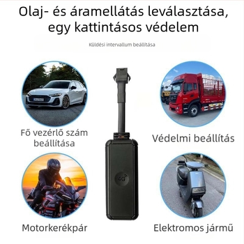 GPS nyomkövető járművekhez és motorkerékpárokhoz Beidou műholdas locatorral (Modell: Yl_b808; Nincs akkumulátor; Vezeték nélküli távolság korlátlan; Anyag: ABS; Tömeg: 30 g)