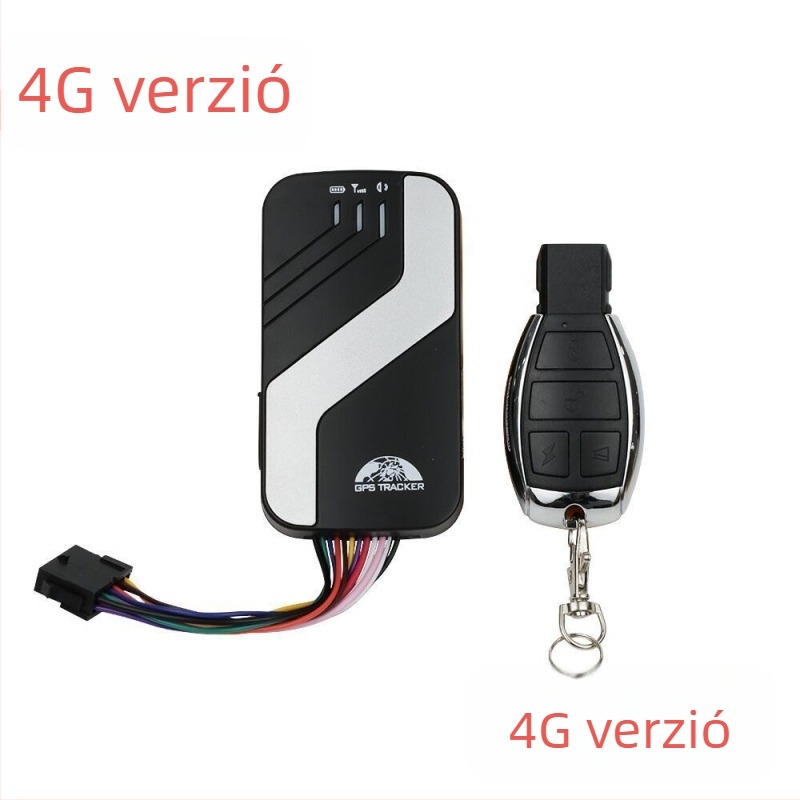 4G járműbe szerelt nyomkövető Tk403B403D4G – GPS pontosság 5 m, túllépési riasztás, IPX-5 vízálló, 12–24V tápegység