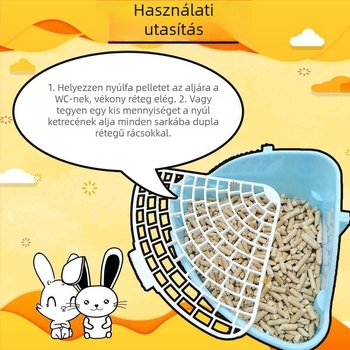 Nyúl-alom faaprítékból, 2.5 kg, vizelet-abszorber és szagcsökkentő