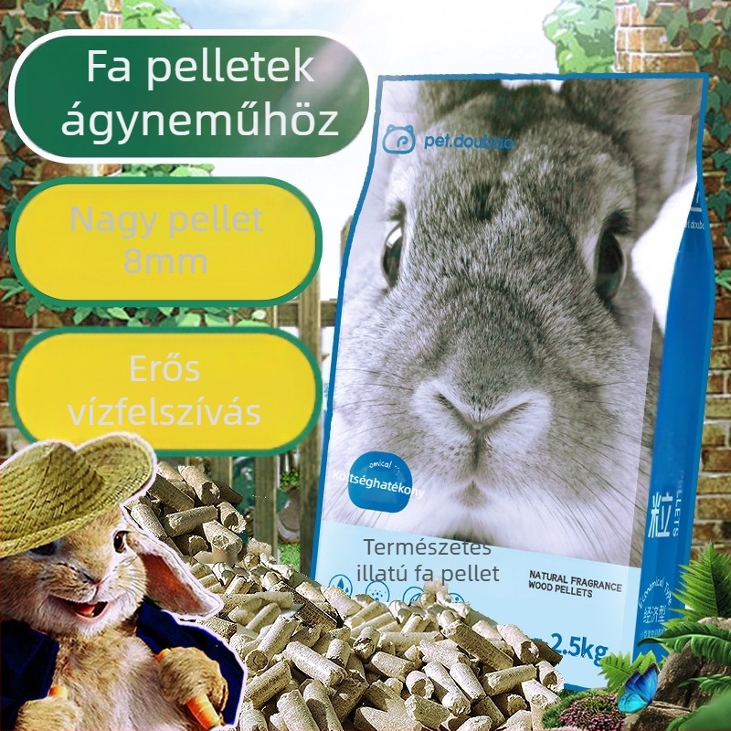Nyúl-alom faaprítékból, 2.5 kg, vizelet-abszorber és szagcsökkentő